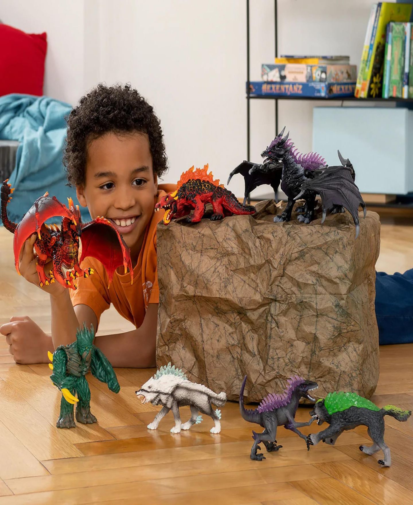 Детская фигурка Schleich Eldrador Creatures Magma Lizard Movable-Jaw Action Figure, Ages 5+ — фото 4