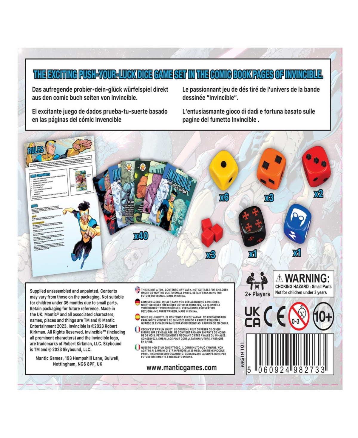 Mantic Games Invincible The Dice Game In Multi