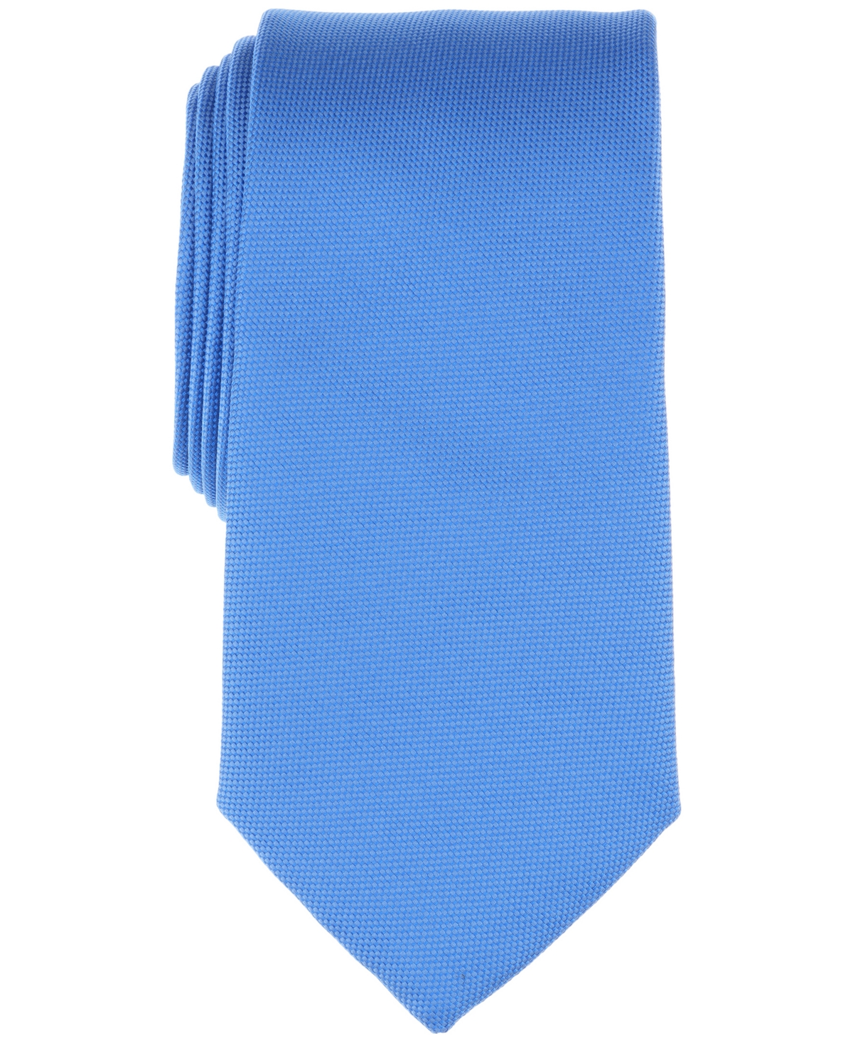 Men's Solid Tie, Created for Macy's - Medium Blue