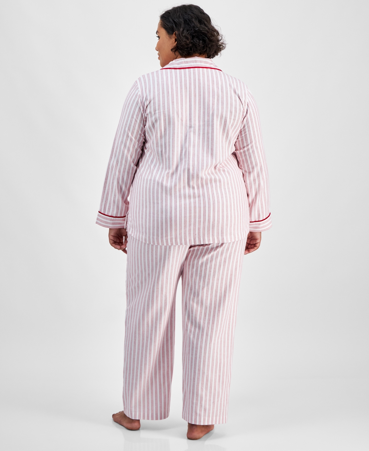 Charter Club Plus Size 2-Pc. Cotton Flannel Pajamas Set, Created for Macy's