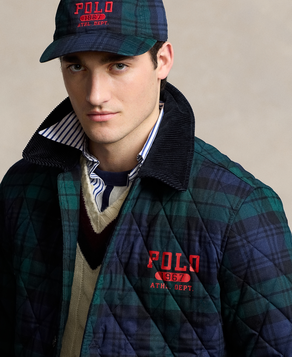 Polo Ralph Lauren Men's Logo Plaid Barn Coat