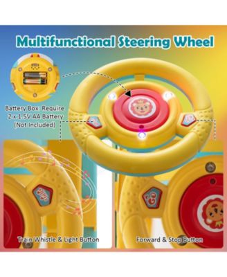 6V Electric Kids Ride On Car Toy Train with 16 Pieces Tracks