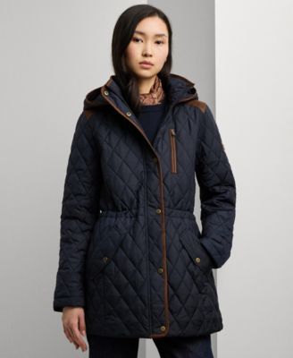 Lauren Ralph Lauren Women s Hooded Anorak Quilted Coat Macy s