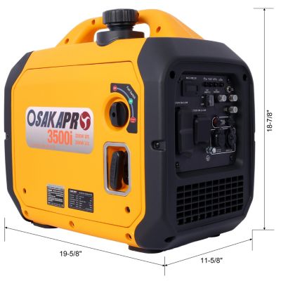 Powerful 3500W Generator with CO Sensor, Multiple Outlets, and Inverter Technology