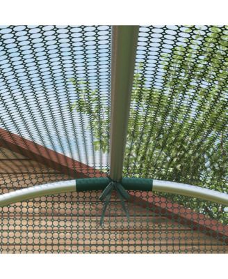 Walk-in Plant Cage with Steel Frame for Garden Protection from Animals