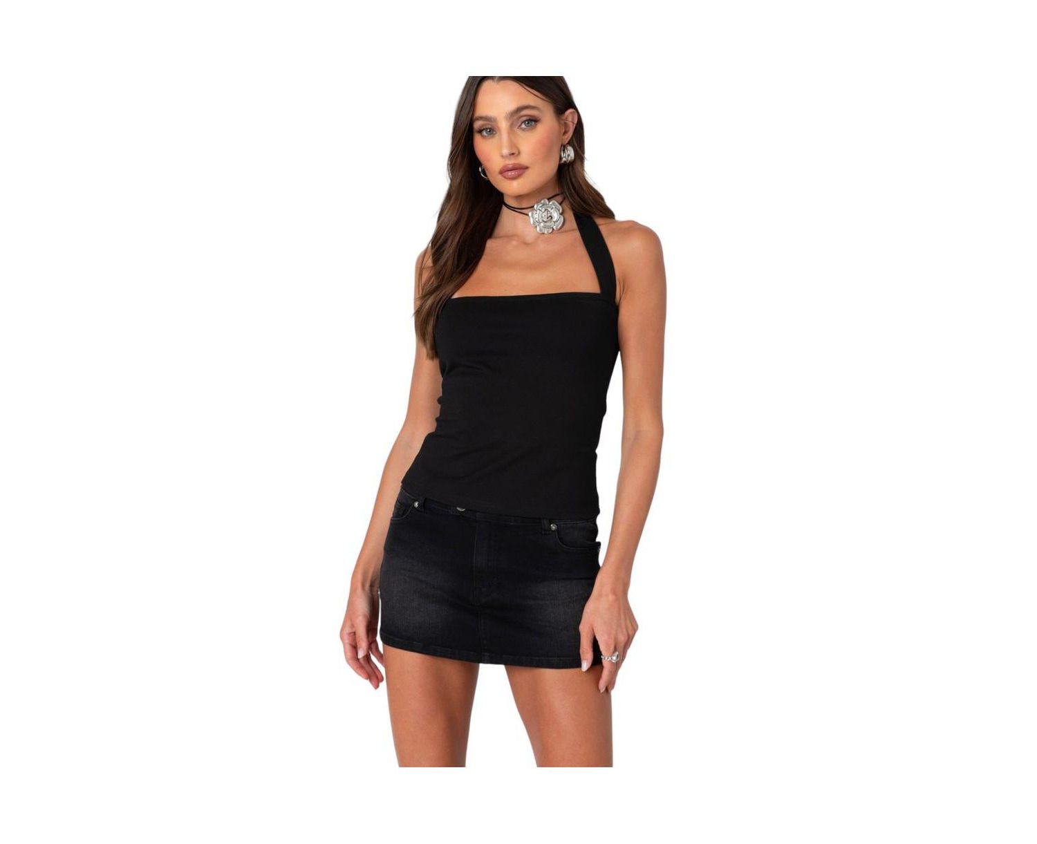 Women's Marisol Straight Neck Halter Top