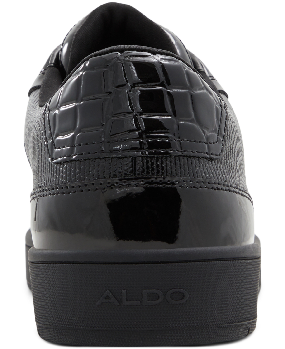 Shop Aldo Men's Zethan Synthetic Low Top Sneaker In Black