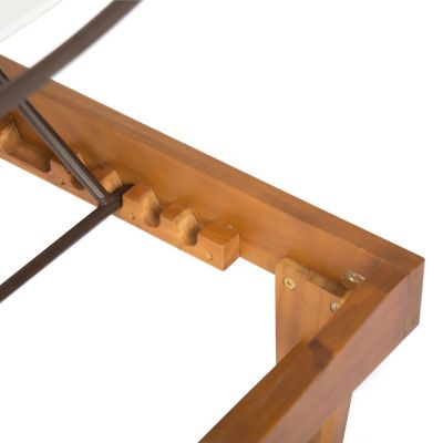 Streamdale Acacia Wood and Mesh Outdoor Chaise Lounge for Relaxation