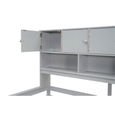 Streamdale Wooden Loft Bed with Storage and Desk