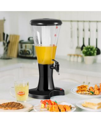 Set of 2 3L Draft Beer Tower Dispenser with LED Lights