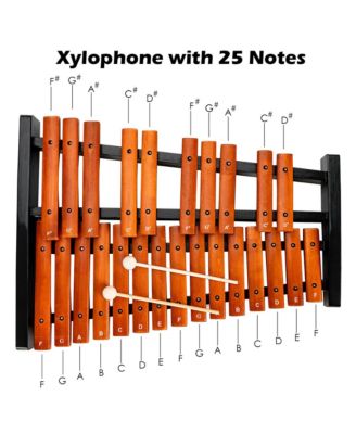 25 Note Xylophone Wooden Percussion Educational Instrument