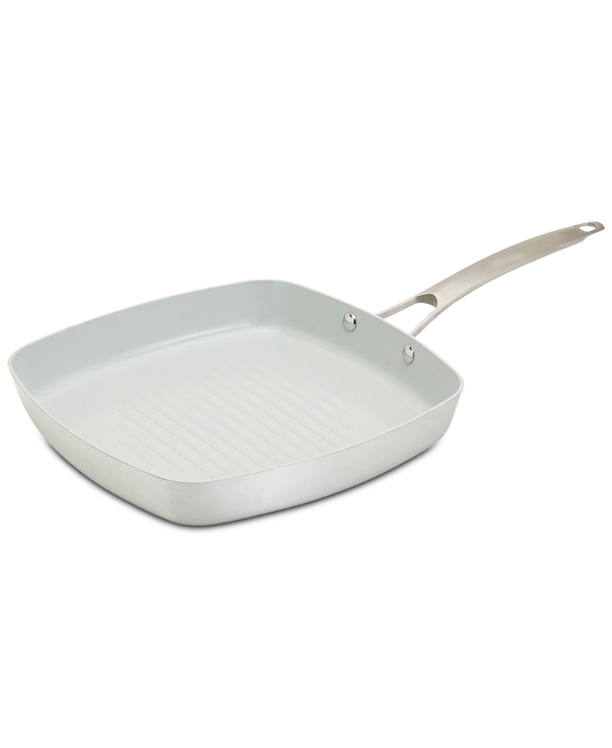 Smart Planet 11" Aluminum Square Griddle Pan In Silver