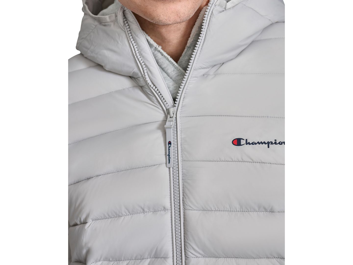 Мужская куртка Champion Performance Quilted Hooded, цвет: Ледяной — фото 4