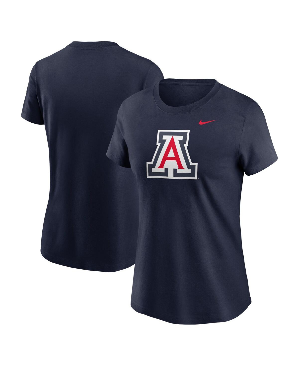 Nike Women's Navy Arizona Wildcats Primetime Evergreen Logo T-shirt In Blue