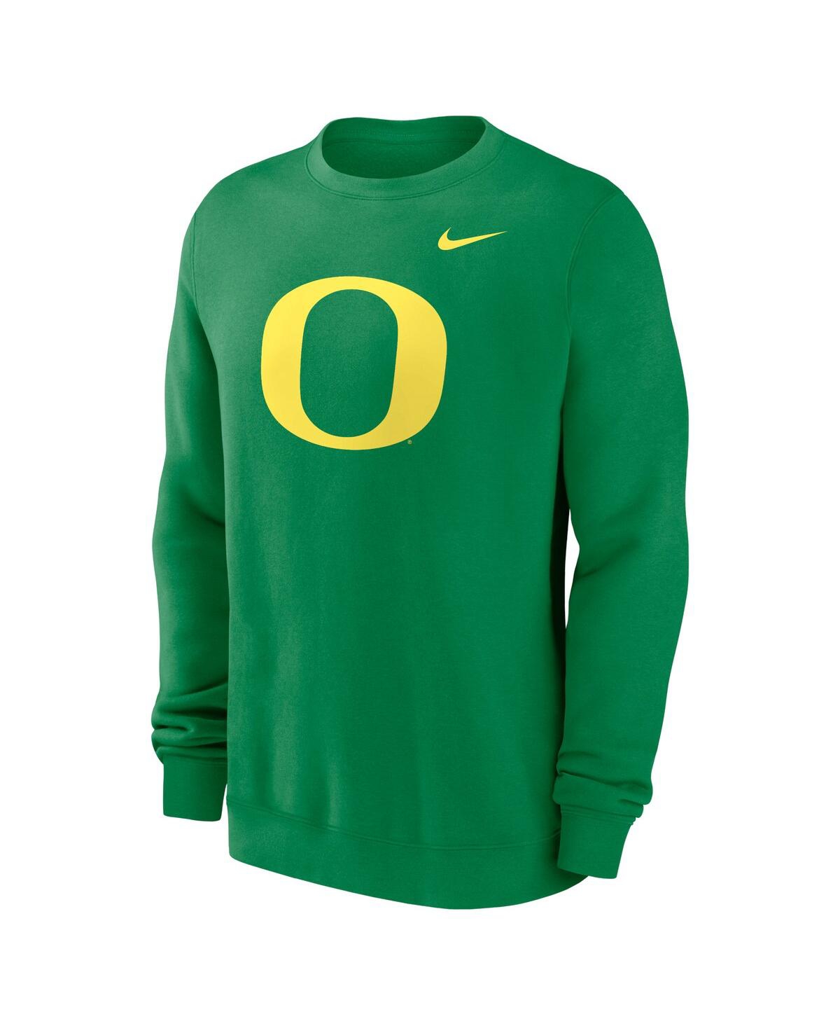 Shop Nike Men's Green Oregon Ducks Primetime Evergreen Fleece Pullover Sweatshirt