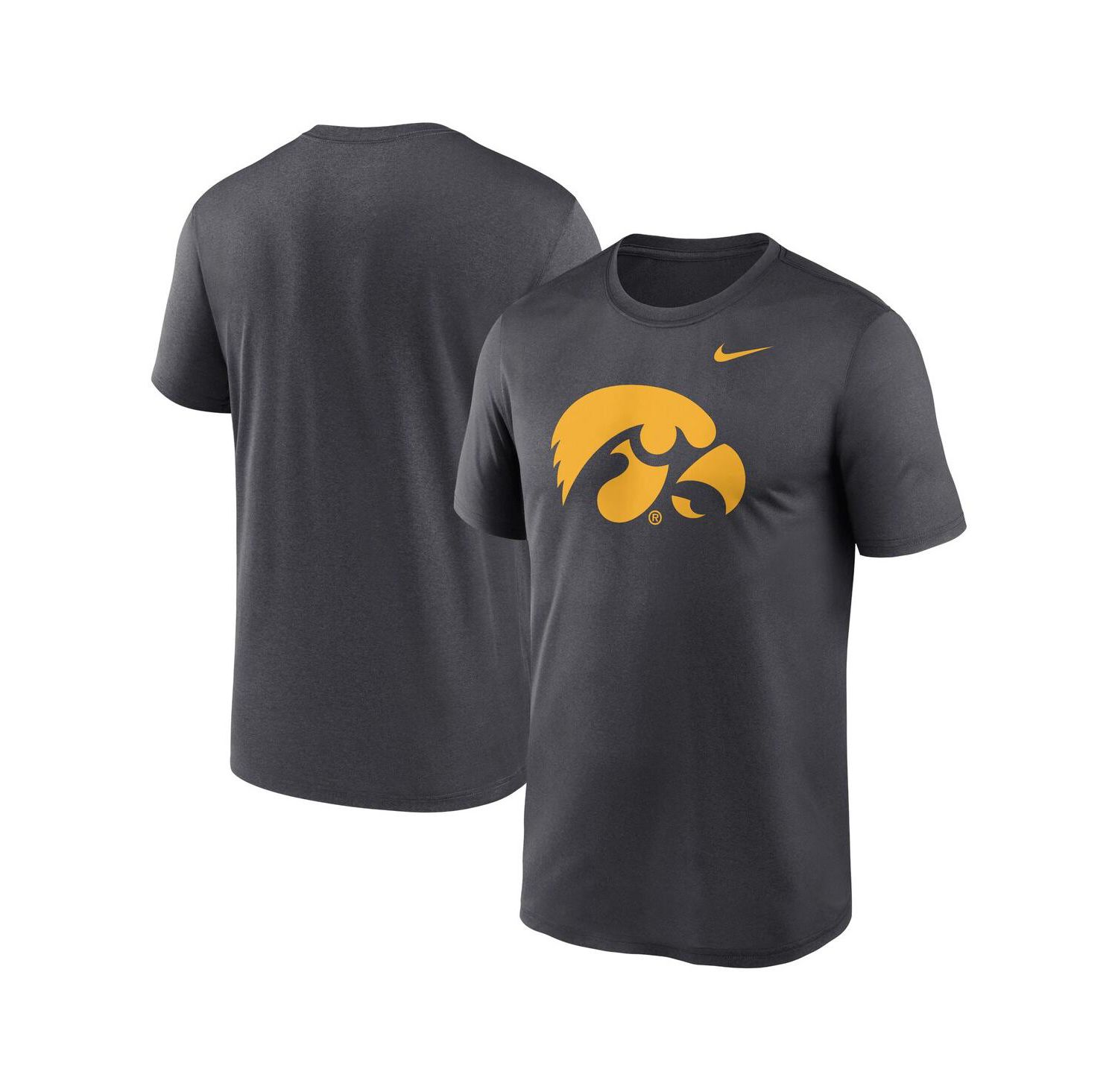 Men's Anthracite Iowa Hawkeyes Primetime Legend Logo T-Shirt