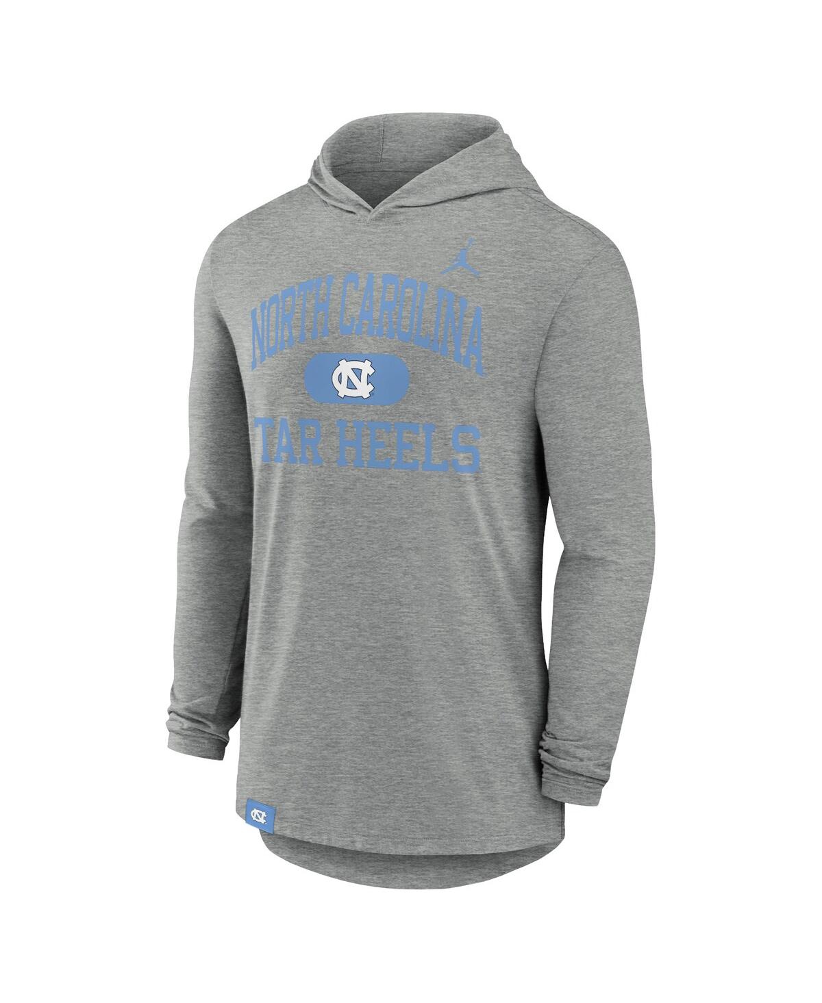 Jordan Men'sNorth Carolina Tar Heels Blitz Hoodie Long Sleeve T-Shirt - Heather Gray