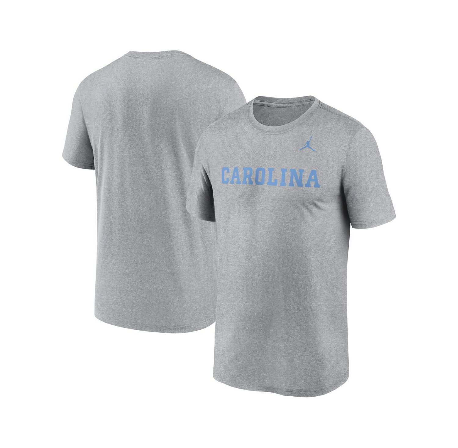 Men's Heather Gray North Carolina Tar Heels Primetime Legend Wordmark T-Shirt