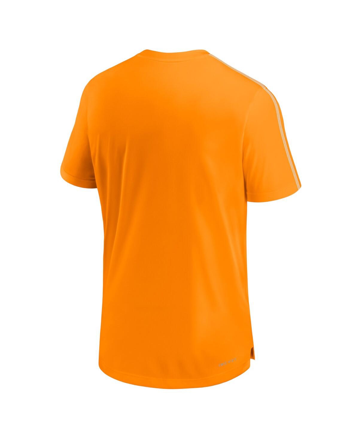 Nike Men's Tennessee Volunteers 2024 Sideline Coach Performance T-shirt In Tennessee Orange,white