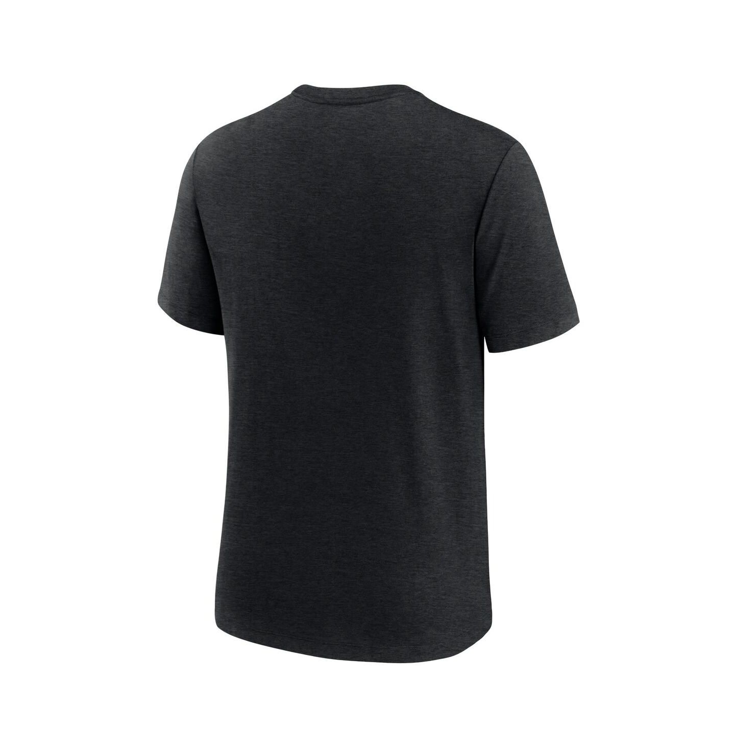 Мужская футболка Nike Ohio State Buckeyes Blitz Evergreen Legacy Primary Tri-Blend, цвет: Меланжевый чёрный — фото 3