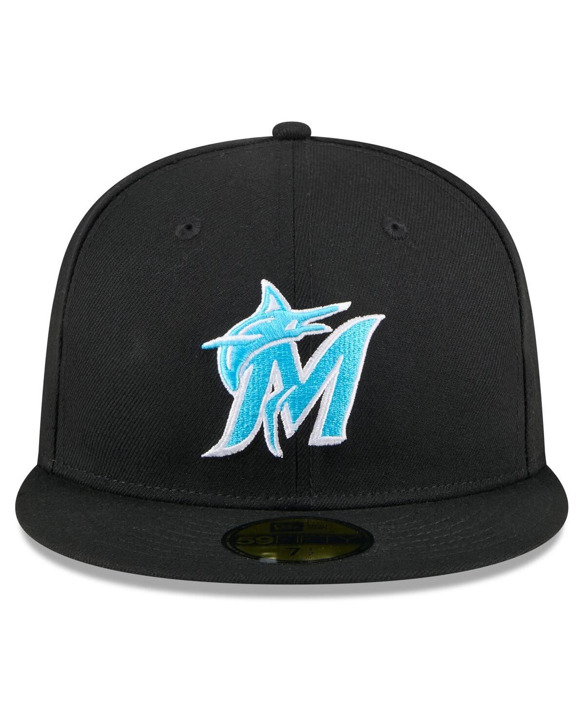 New Era Men'sMiami Marlins 2024 Father's Day 59FIFTY Fitted Hat - Black