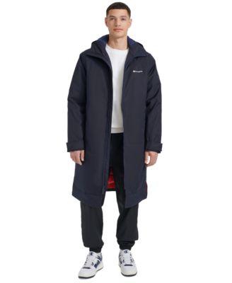 Champion Men s Full Length Sideline Hooded Jacket with Quilted Lining Black M