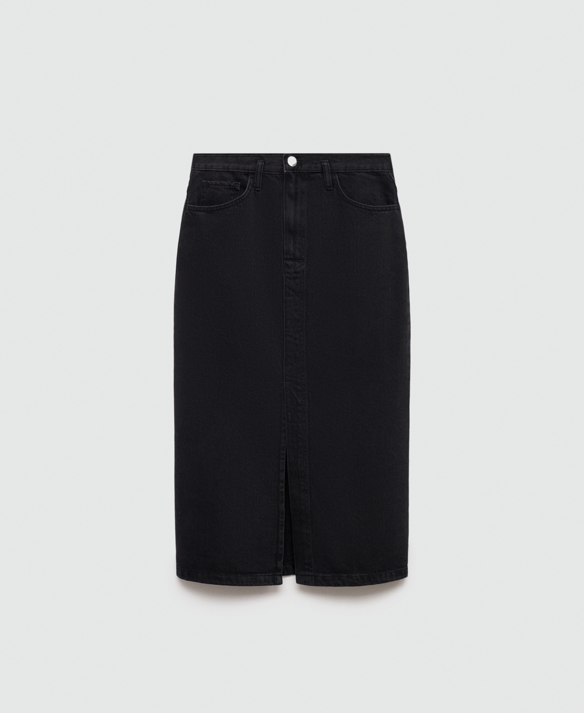 Mango Women's Slit Denim Skirt
