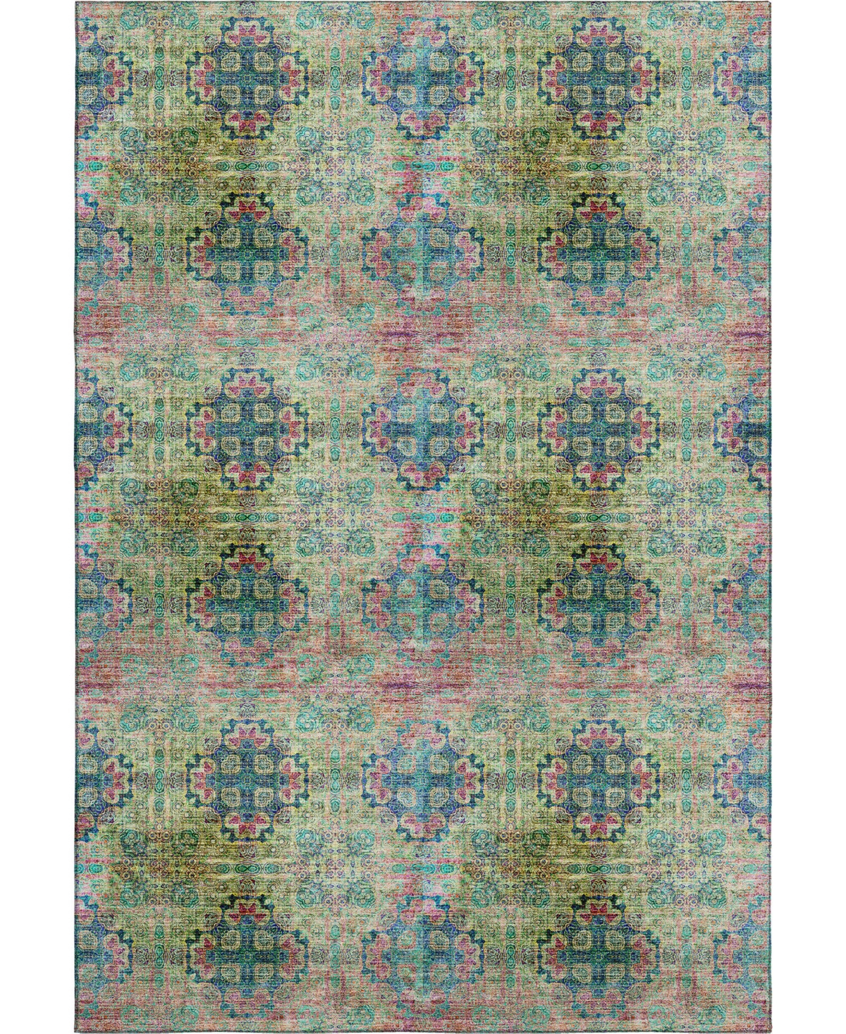 Dalyn Trevi Washable Tv16 2'6"x3'10" Area Rug In Green