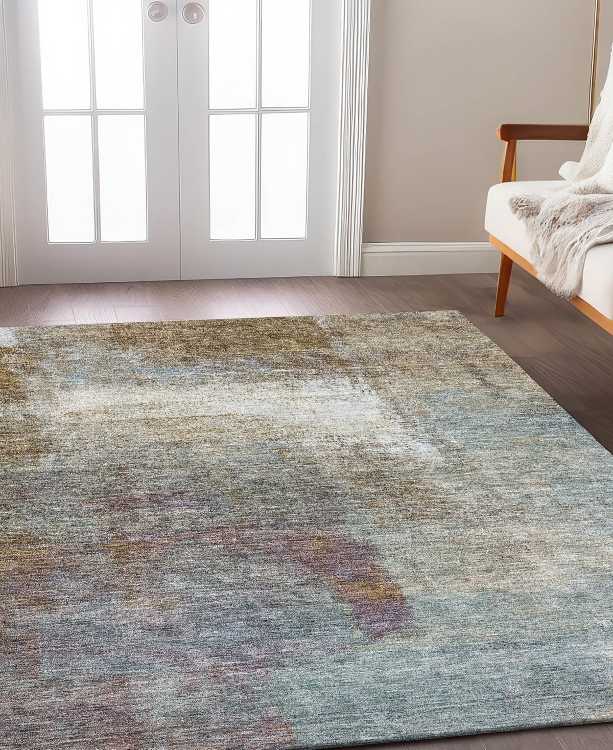 Dalyn Trevi Washable Tv12 9'x12' Area Rug In Mocha