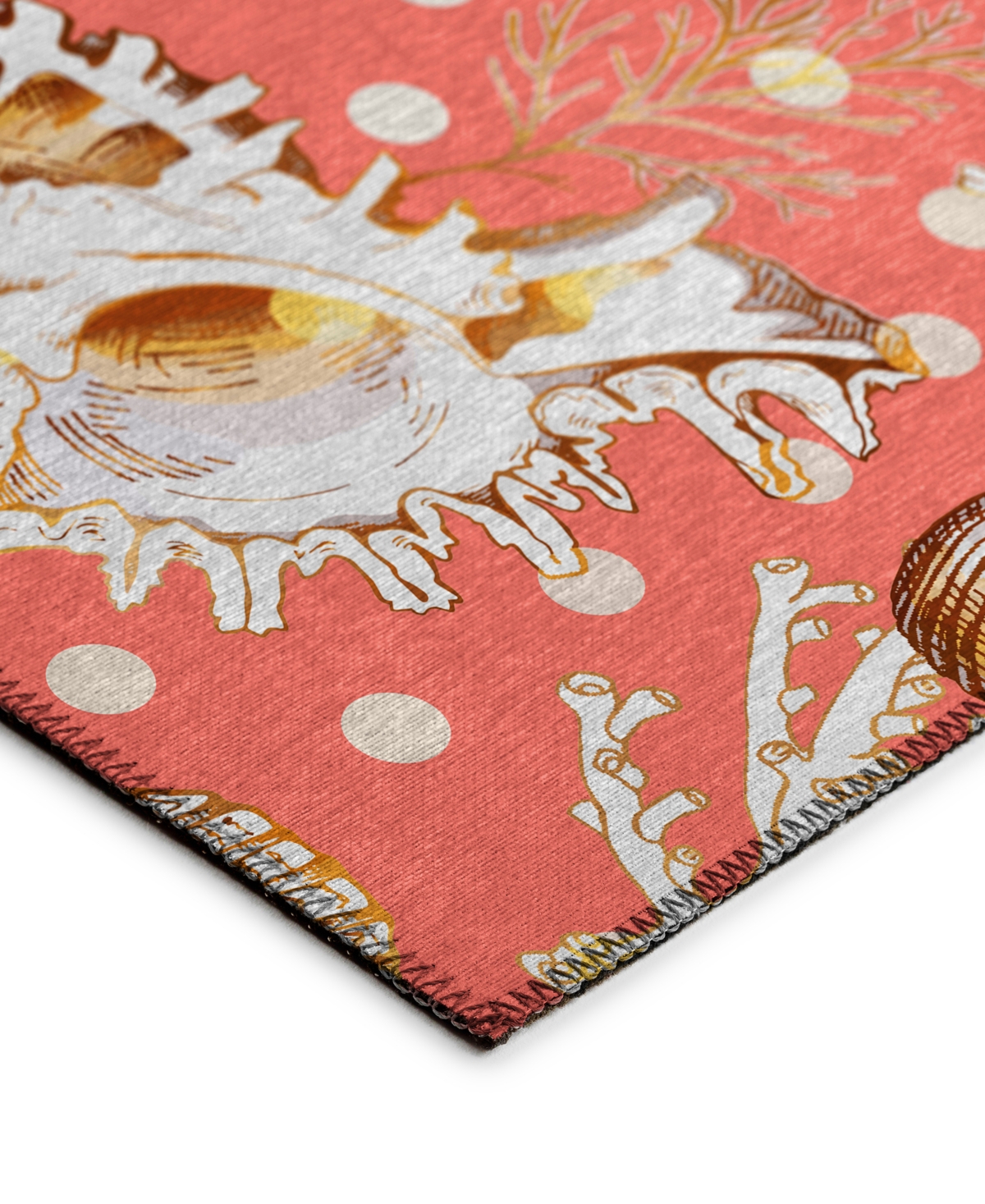 Dalyn Seabreeze Sz6 9'x12' Area Rug In Salmon