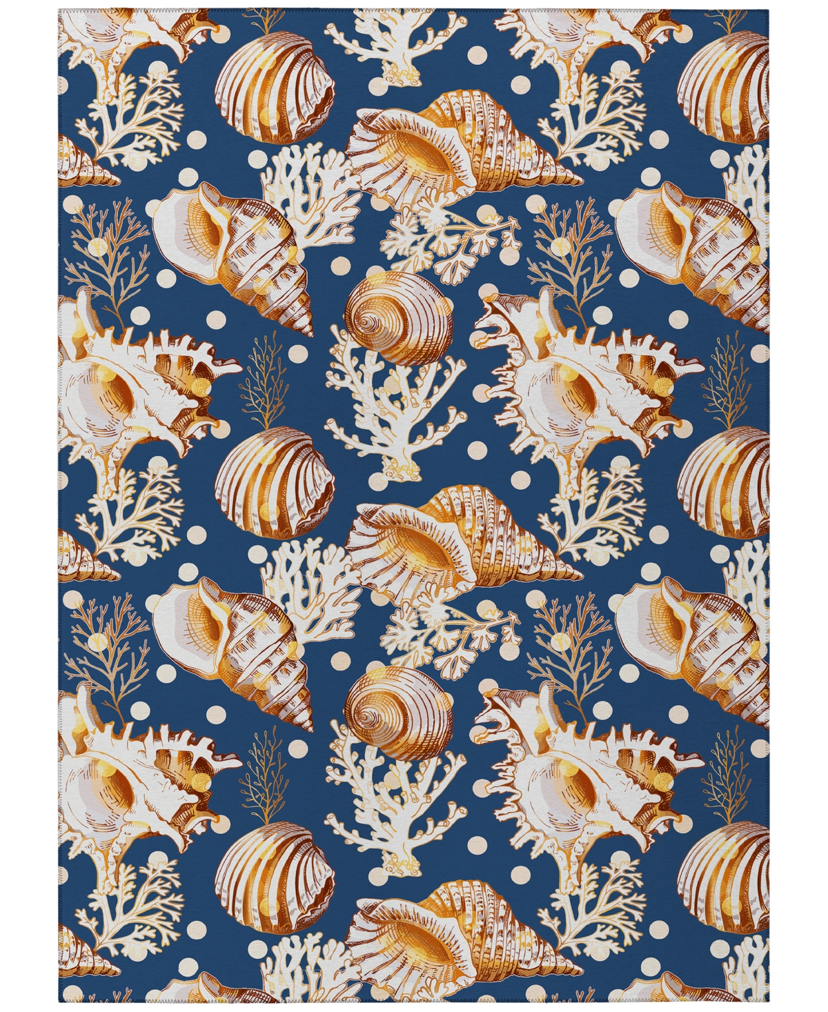 Dalyn Seabreeze Sz6 9'x12' Area Rug In Navy
