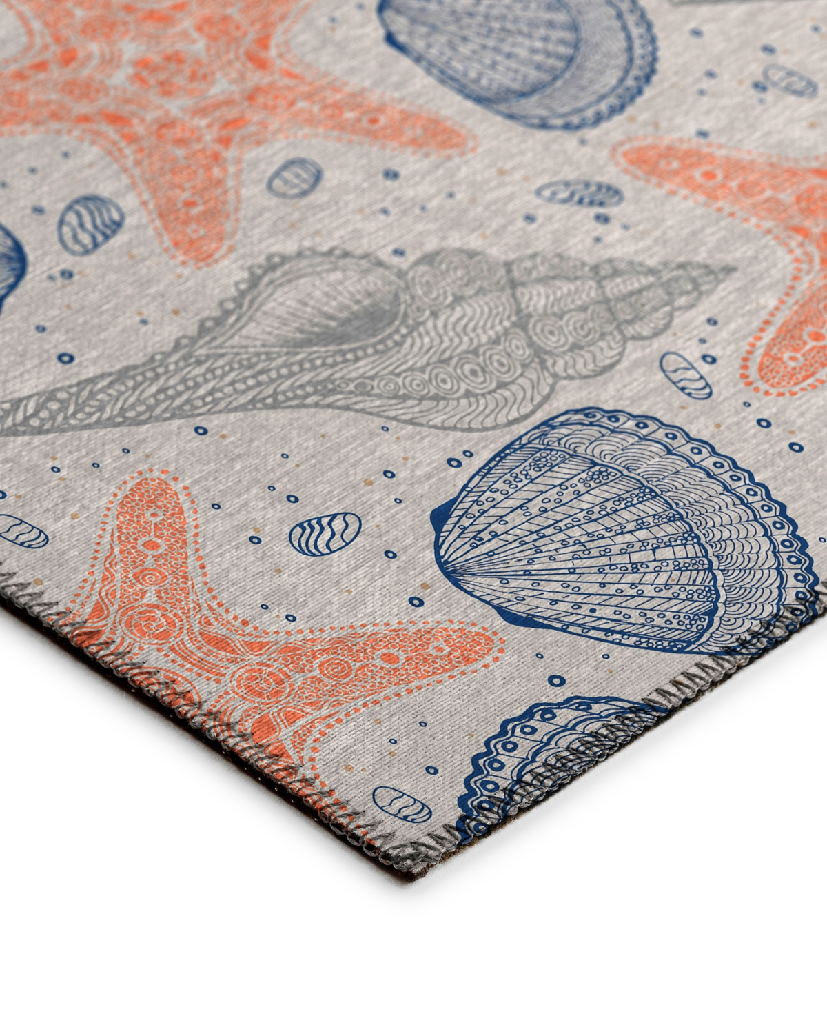 Dalyn Seabreeze Washable Sz4 5'x7'6 Area Rug In Flax