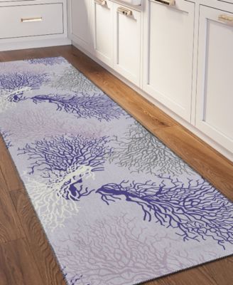 Seabreeze Washable SZ3 2'3x7'6 Runner Area Rug