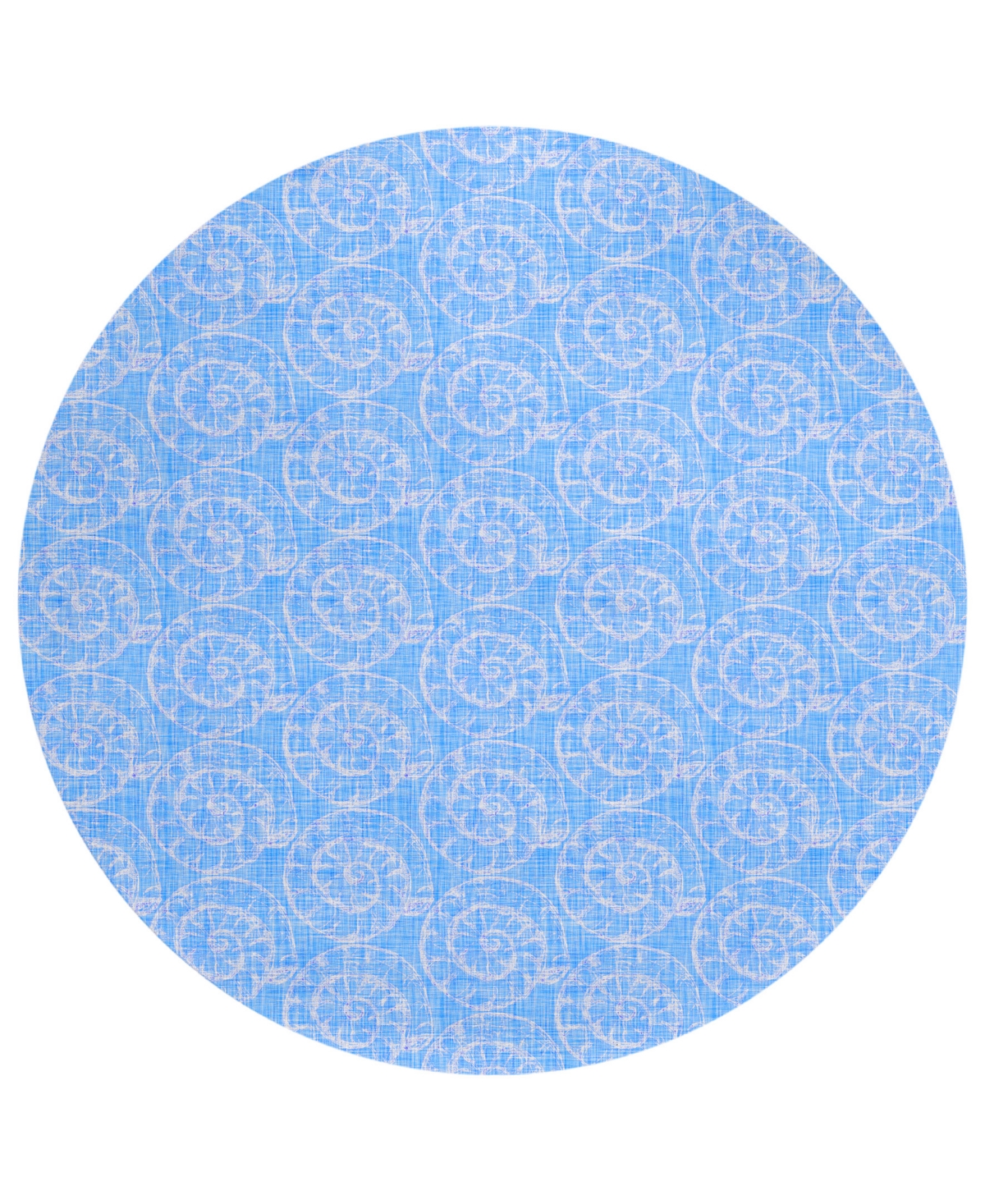 Dalyn Seabreeze Sz11 8'x8' Round Area Rug In Cobalt