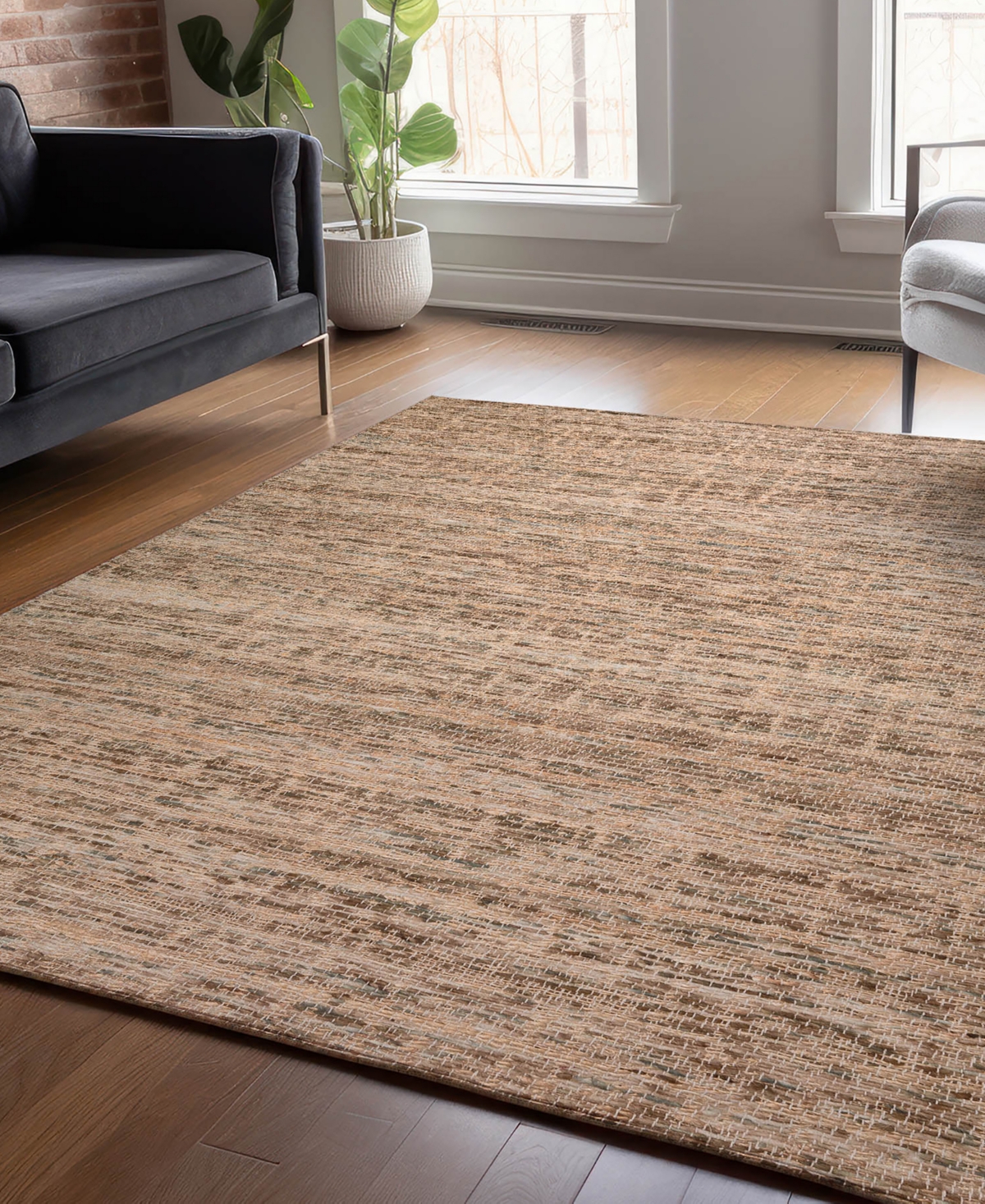 Dalyn Sahara Sa1 3'6x5'6 Area Rug In Taupe