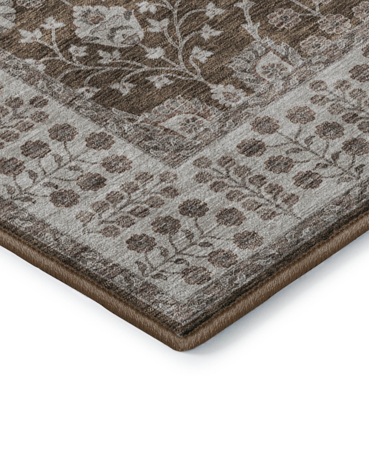Dalyn Hatay Washable Hy8 5'x7'6"area Rug In Chocolate
