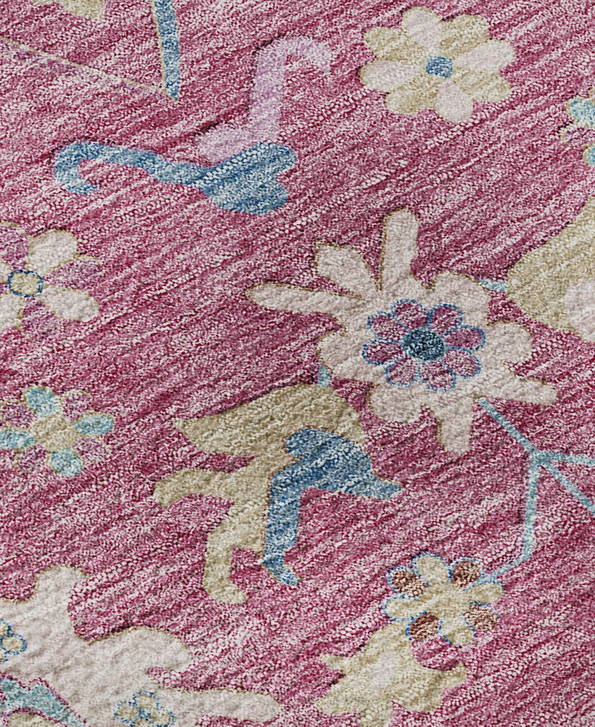Dalyn Hatay Washable Hy7 2'3"x7'6" Runner Area Rug In Pink