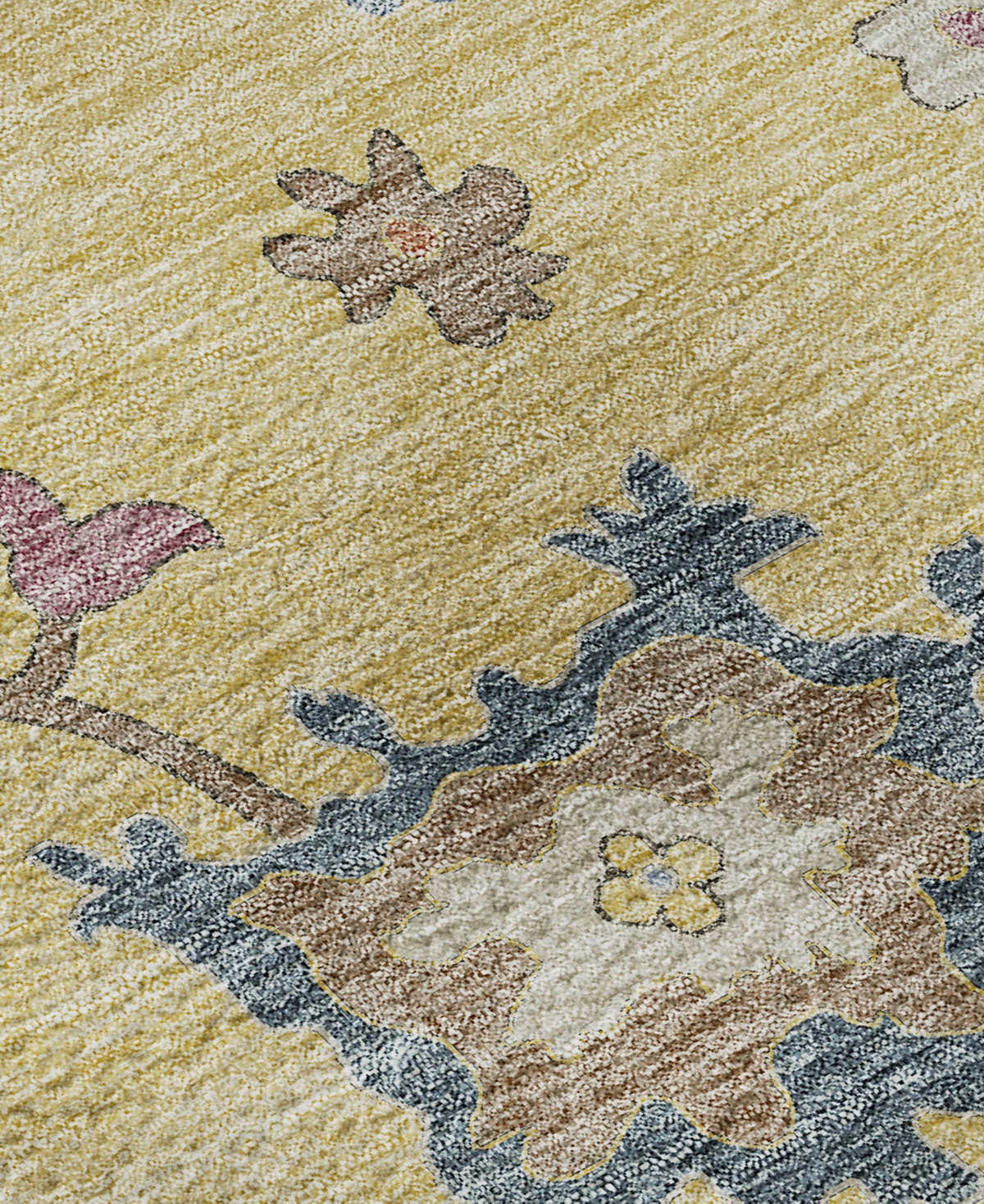 Dalyn Hatay Washable Hy4 2'3"x7'6" Runner Area Rug In Gold