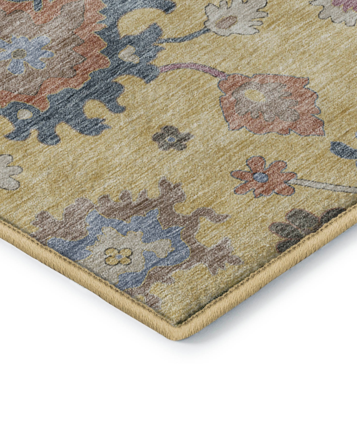 Dalyn Hatay Washable Hy4 2'3"x7'6" Runner Area Rug In Gold
