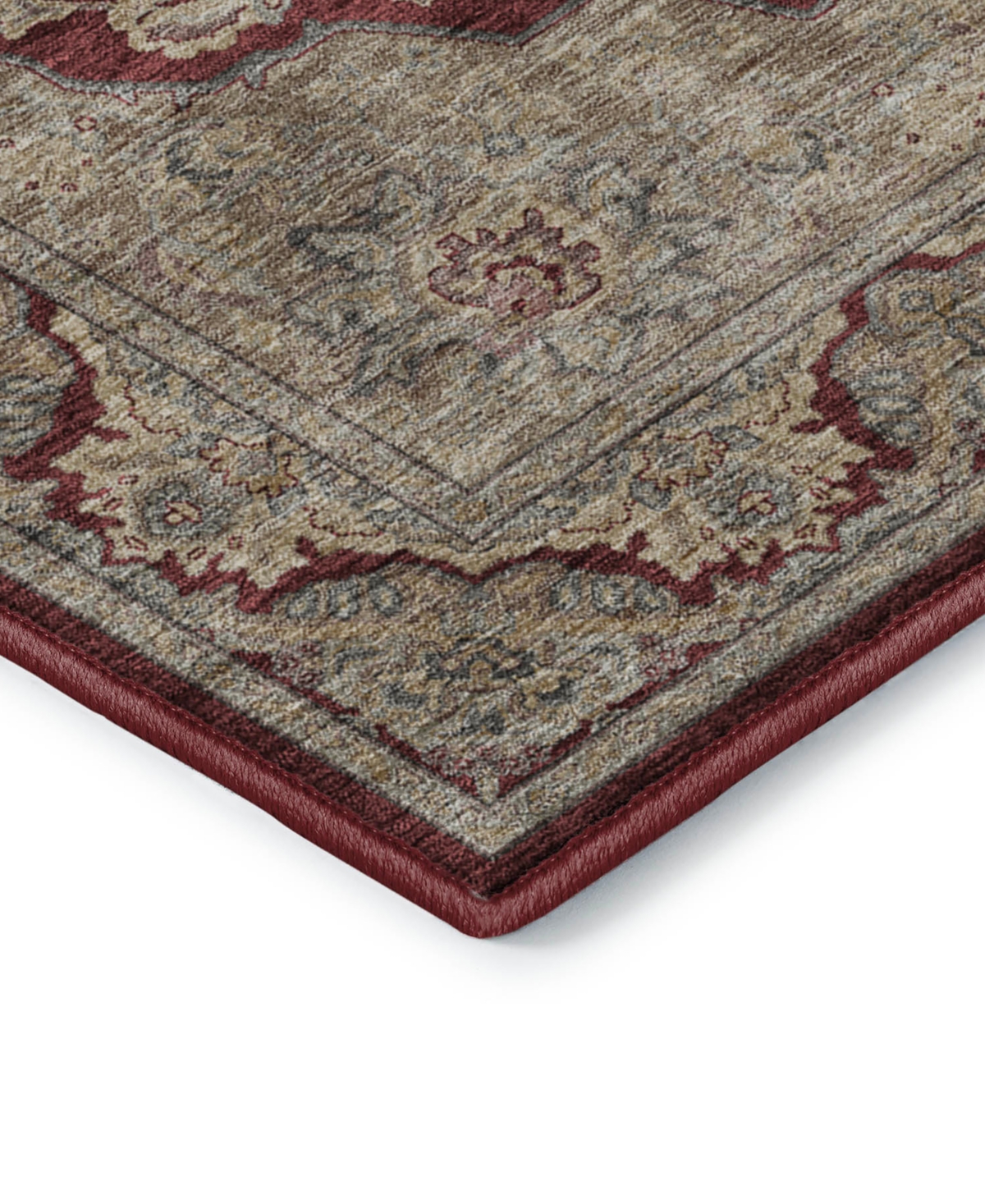 Dalyn Hatay Washable Hy3 2'6"x3'10" Area Rug In Maroon