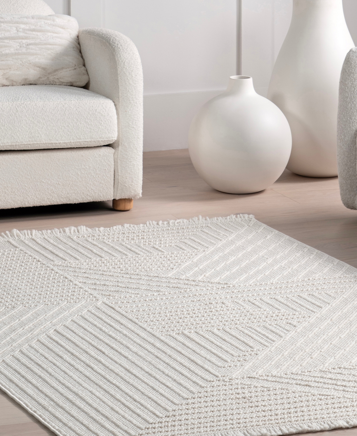Nuloom Nature Land Makena 5'x7'6" Area Rug In Bone
