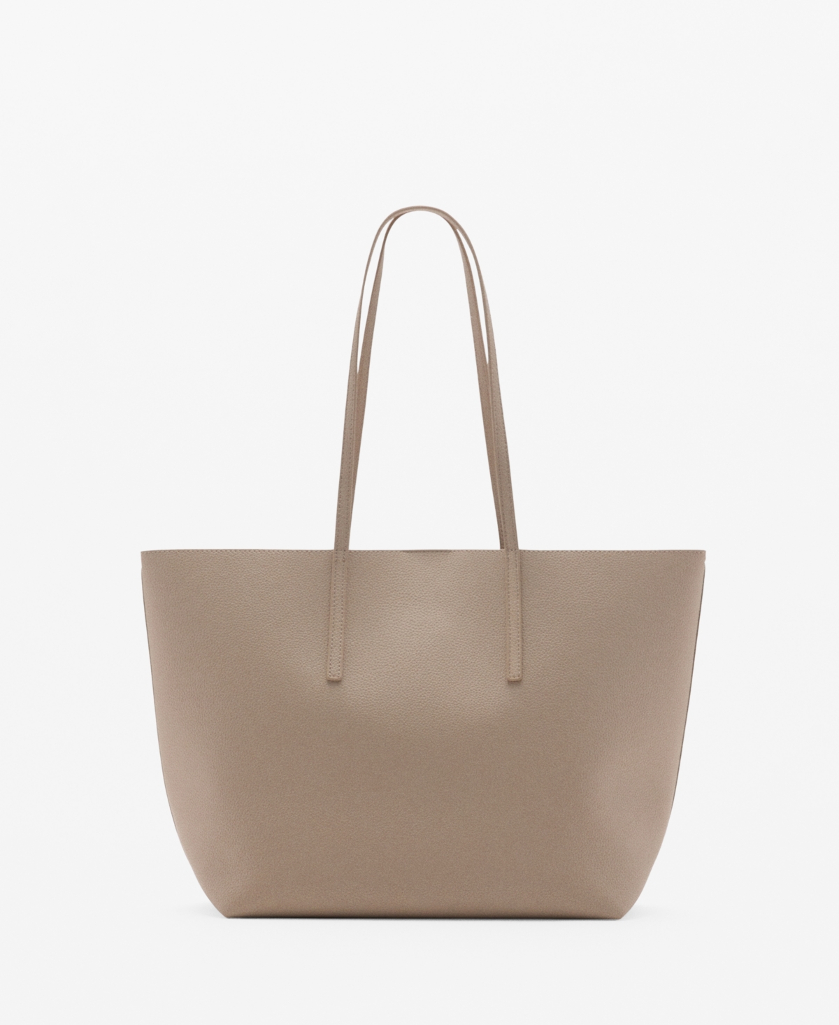 Mango Women's Pebbled Effect Shopper Bag