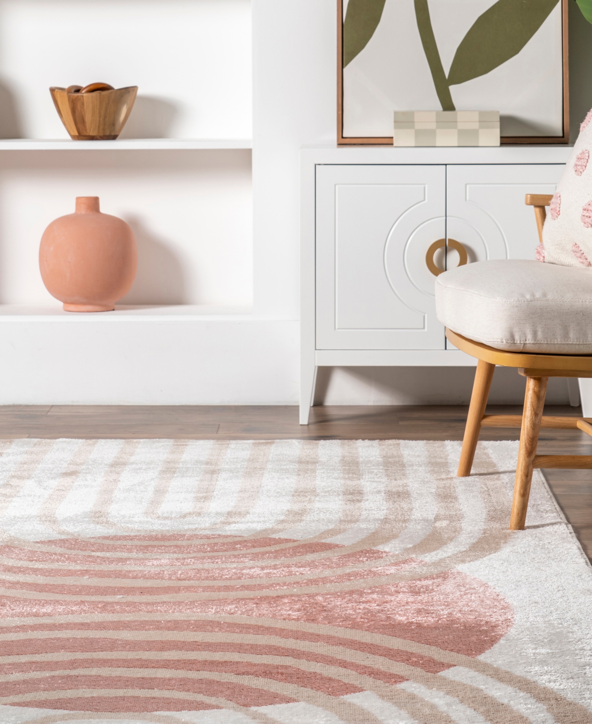 Nuloom Campbell Shandra Sky 5'x8' Area Rug In Rose