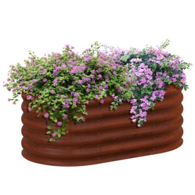 Modular Galvanized Raised Garden Bed Kit with Improved Safety Edging