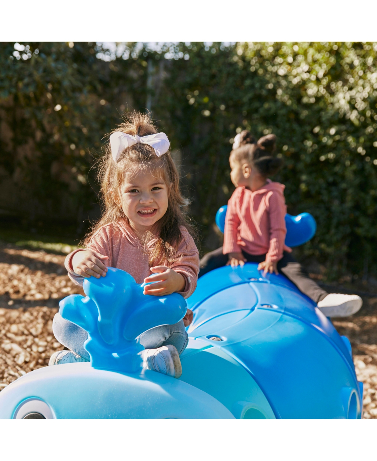 ECR4Kids Willow Climb-n-Crawl Whale, 2-Section Extension Set, Capri Blue/French Blue -capri blue
