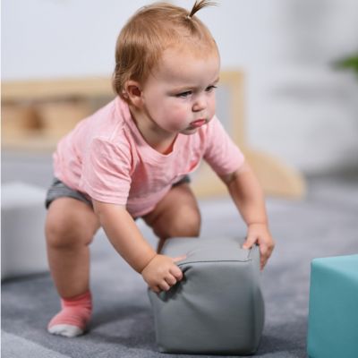 SoftZone Patchwork Toddler Blocks, Assorted, 12-Piece