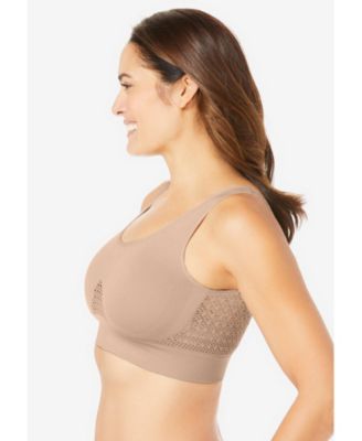 Women's Plus Size Wireless Cooling Seamless Bra