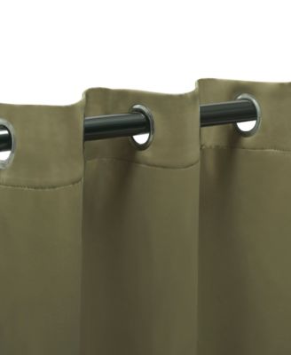 Solid Classic Modern Wrinkle Resistant Room Darkening 2-Piece Curtain Set with Grommet Header Top, 42" X 96"