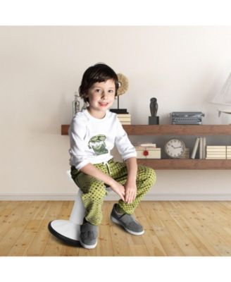 Adjustable Active Learning Stool Sitting Home Office Wobble Chair with Cushion Seat