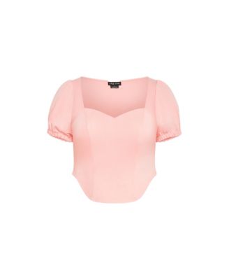 Women's Corset Puff Top